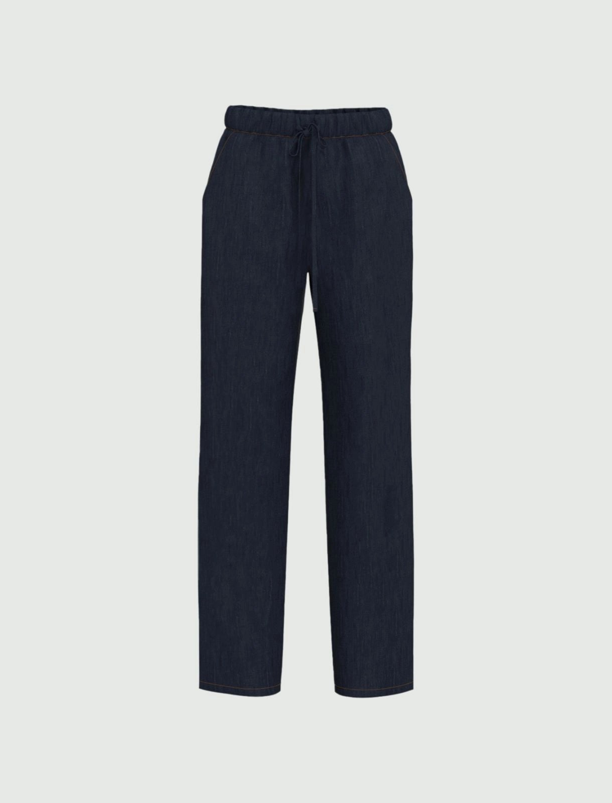Jeans a gamba larga in denim leggerissimo