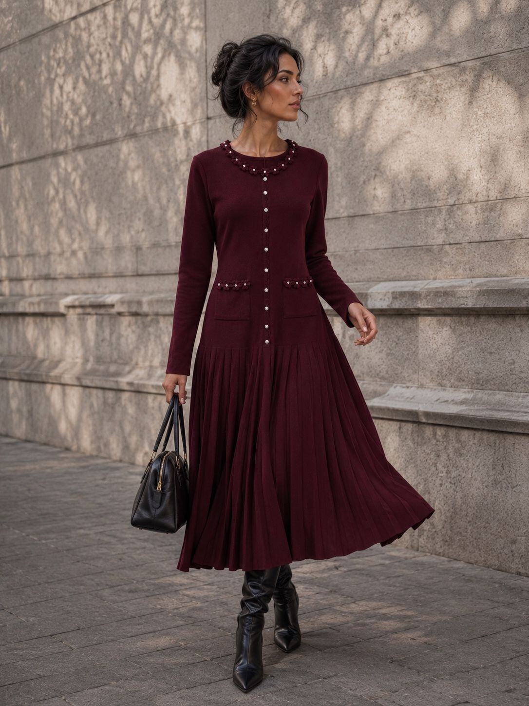 Abito Lungo in Maglia