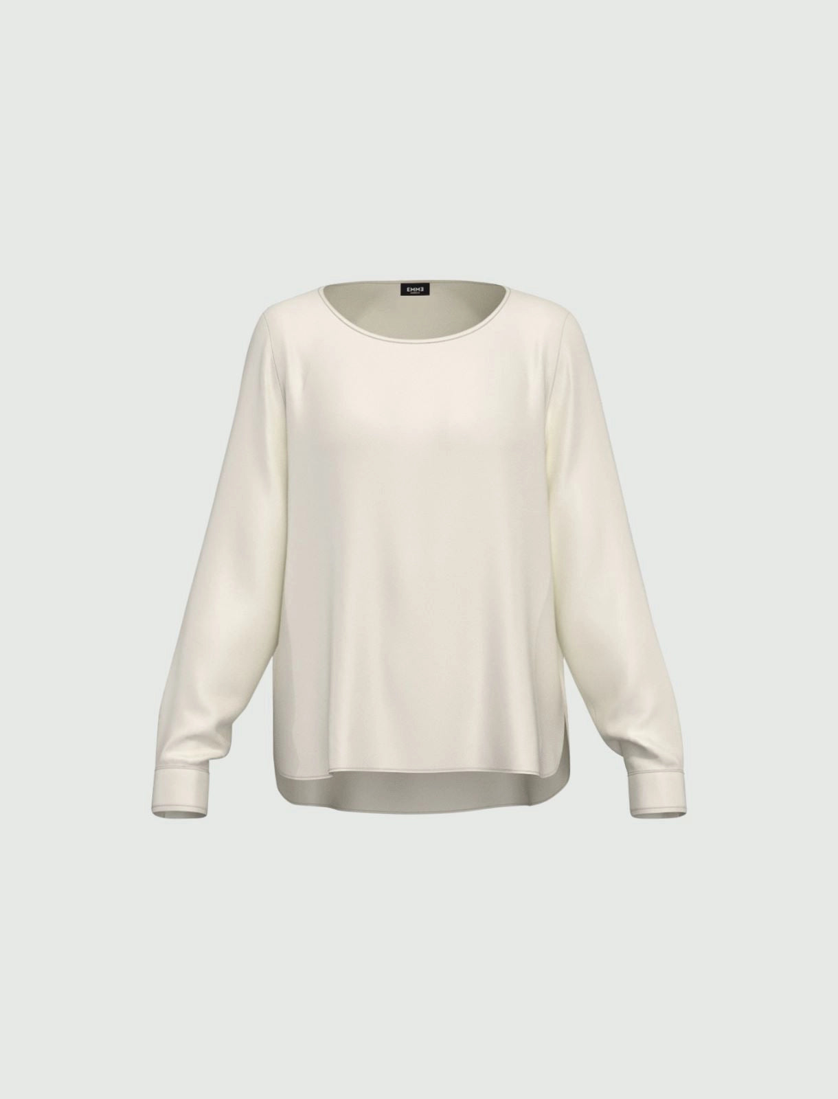 Blusa in raso stretch - Beige, Bianco o Ciclamino