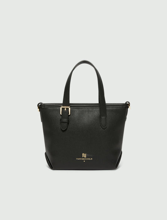 Double-handle shoulder bag. Black