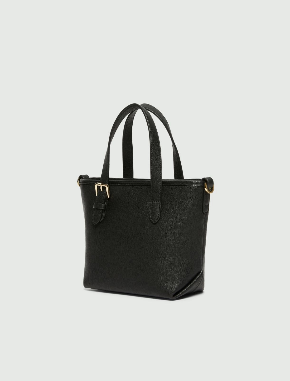 Borsetta a due manici con tracolla. Beige, verde militare o nera