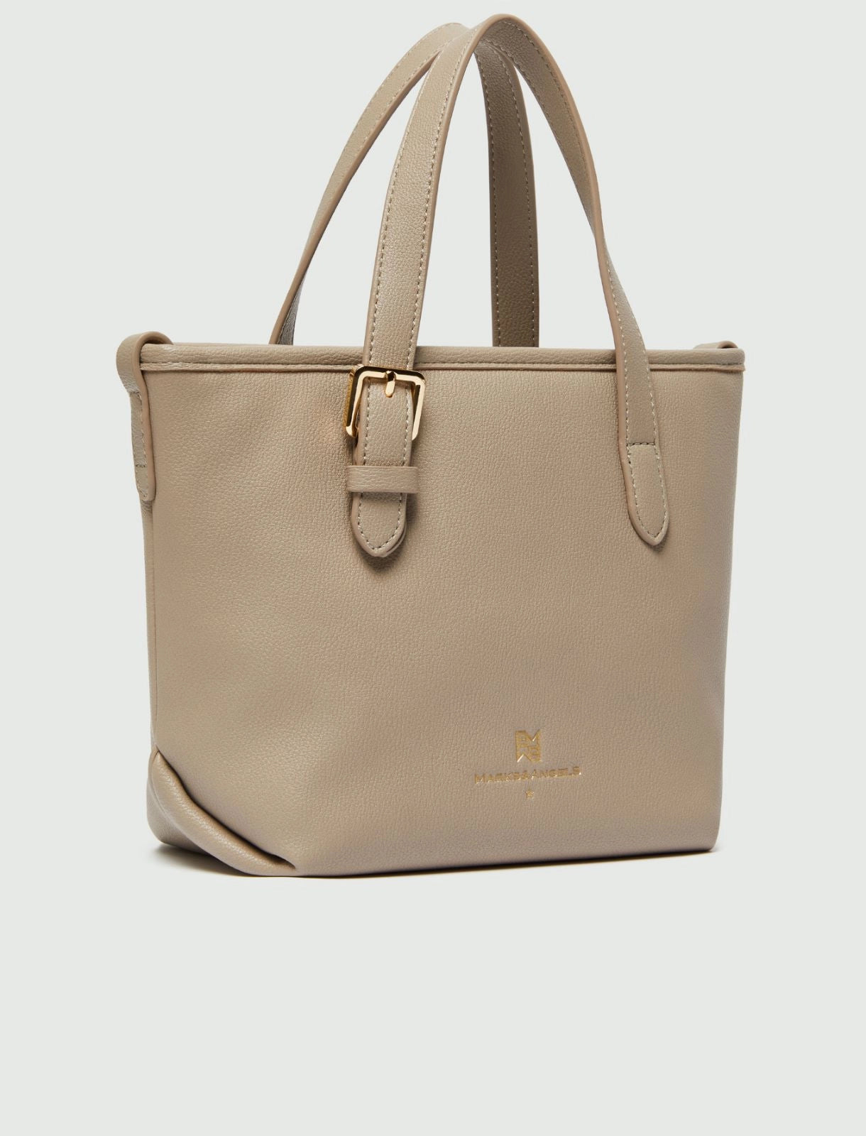 Borsetta a due manici con tracolla. Beige, verde militare o nera