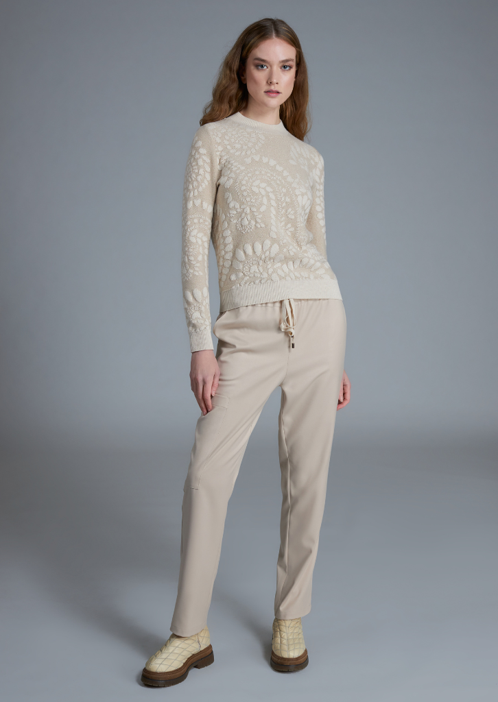 Maglia Beige e Panna di Tricot Chic