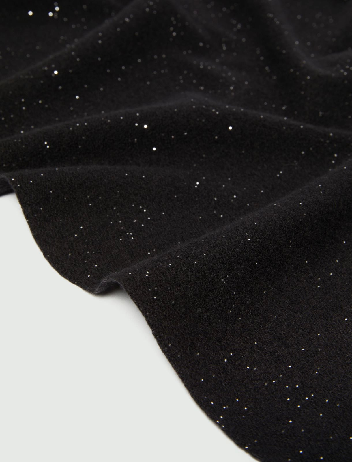 Sciarpa a Stola con frange e filo di lurex - GRIGIO CHIARO O NERO