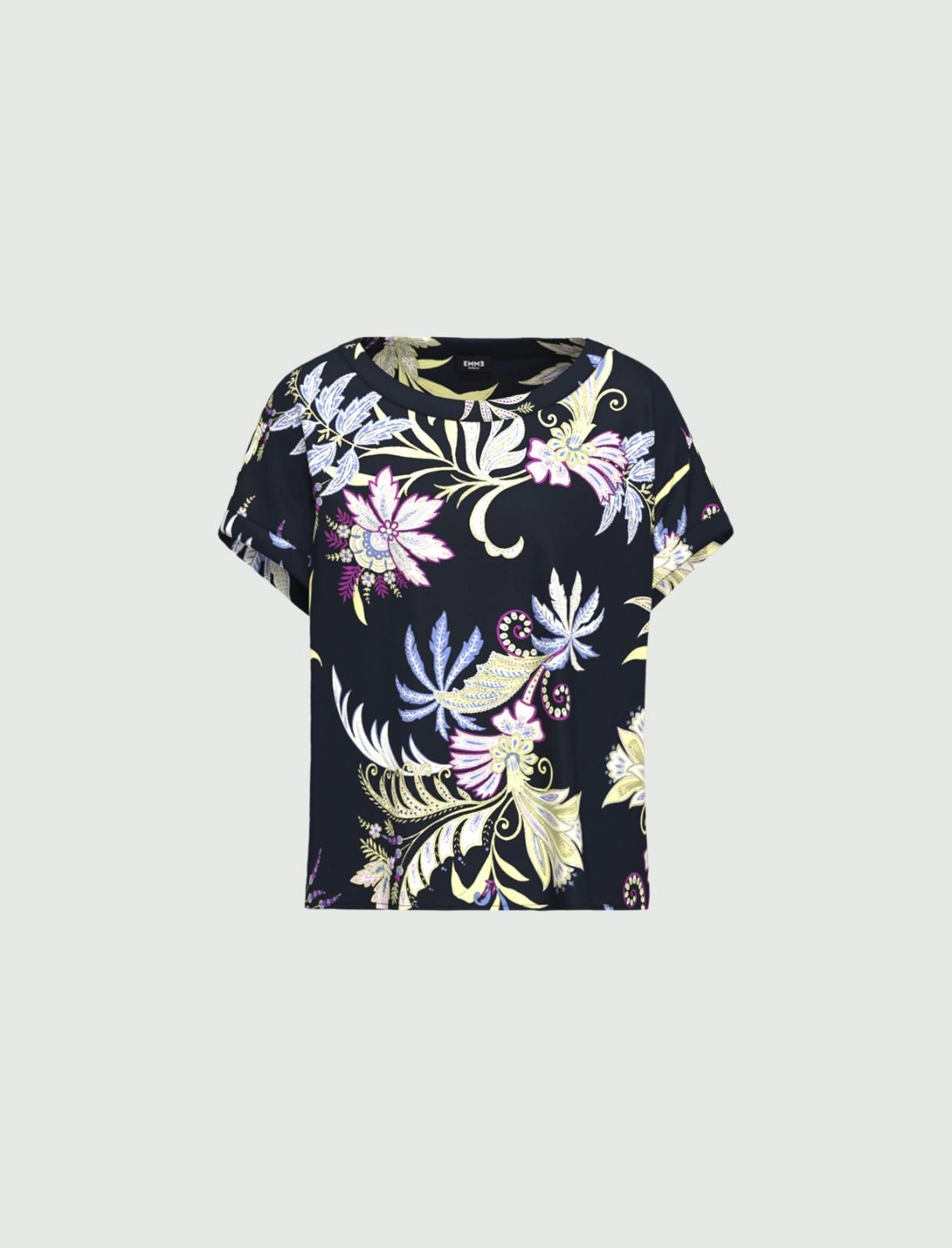 Camicia t-shirt in twill stampato