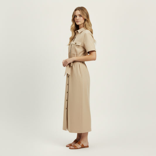 Abito a Chemisier a maniche corte