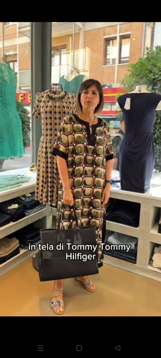Abito in cotone stile caftano