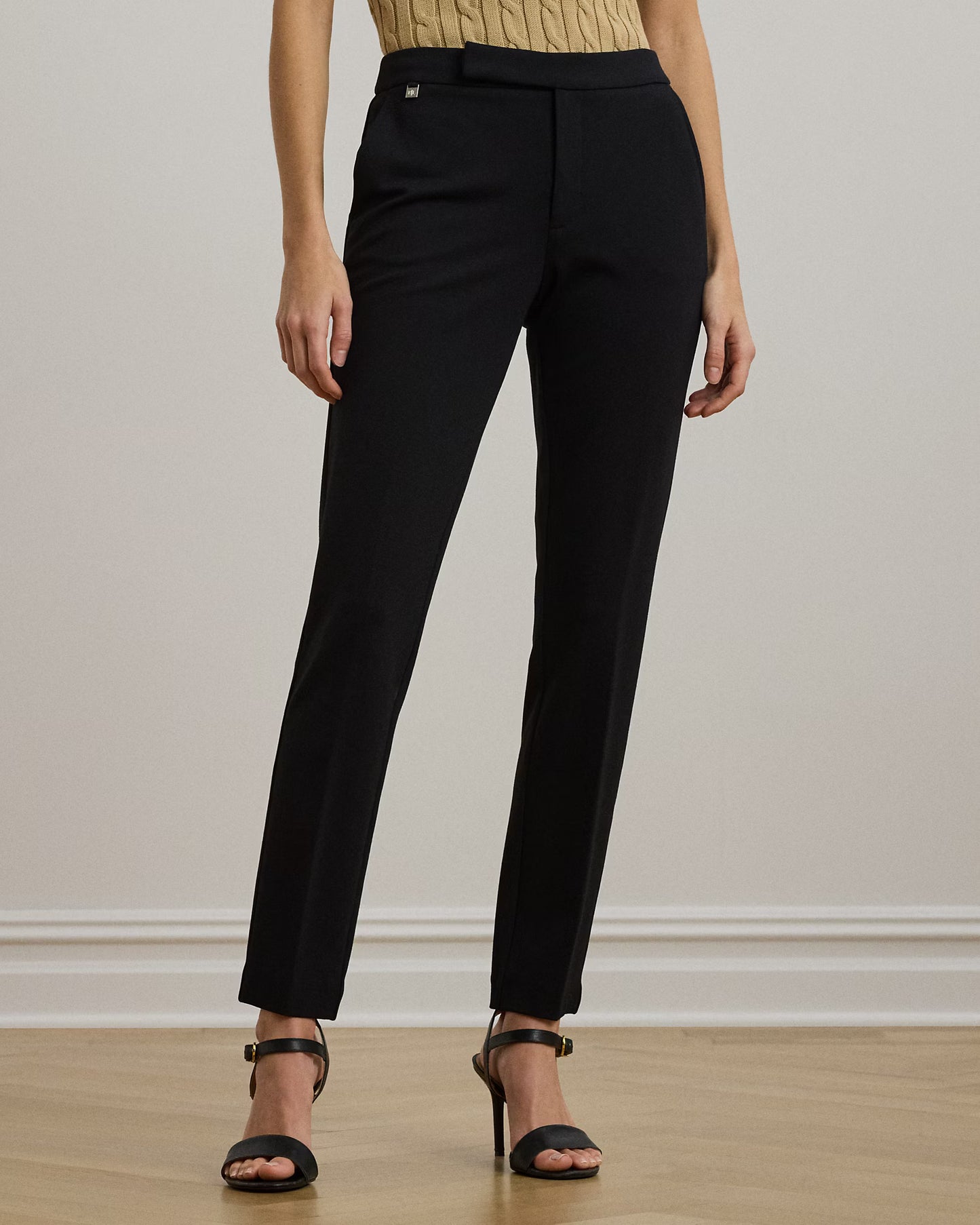 Pantaloni a gamba dritta in doppio jersey