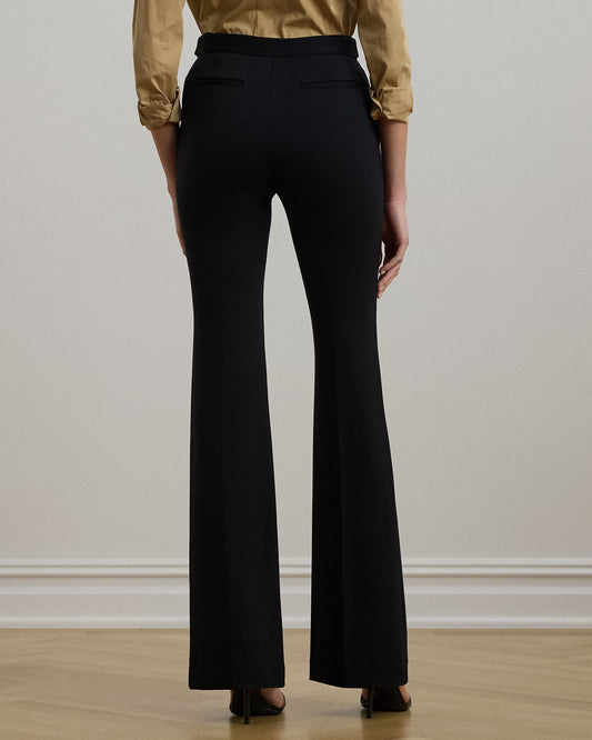Pantaloni in doppio jersey con leggera zampa