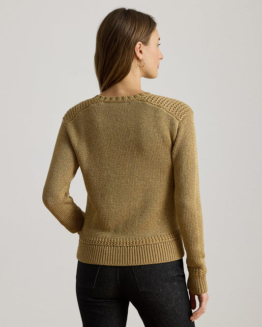 Maglia oro a girocollo