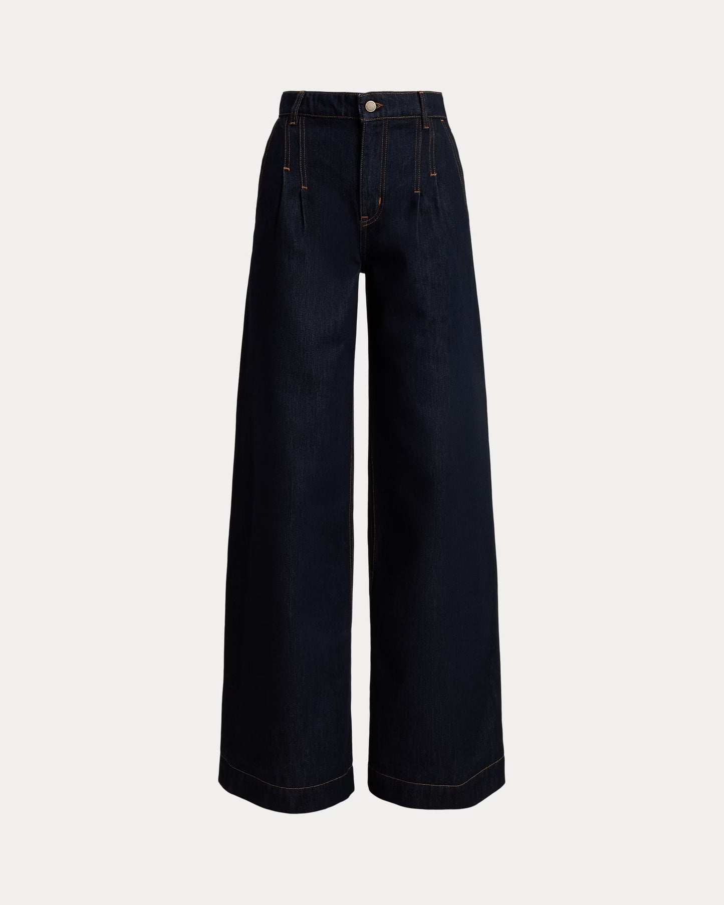 Jeans blu scuro a gamba larga