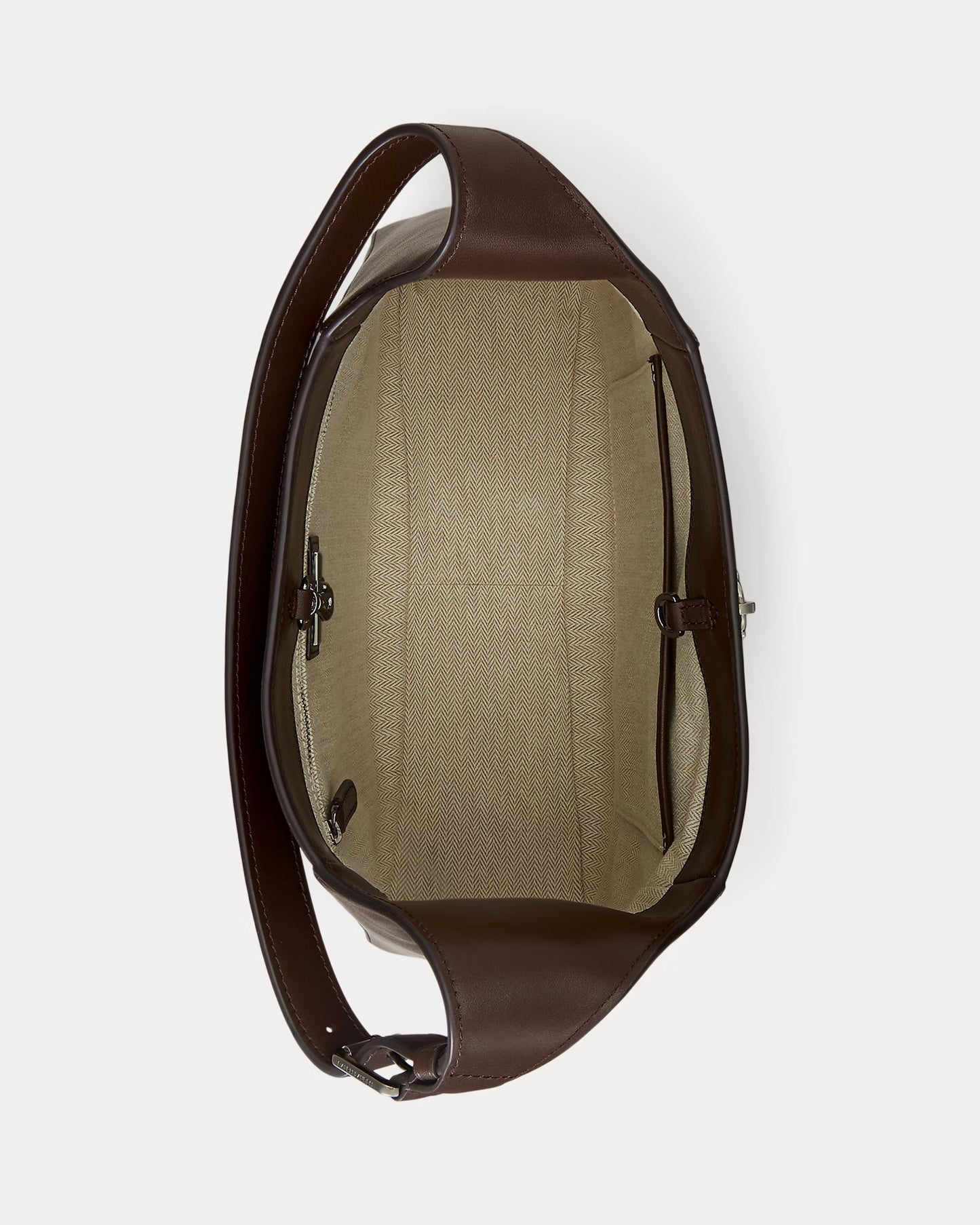 Borsa grande marrone a spalla