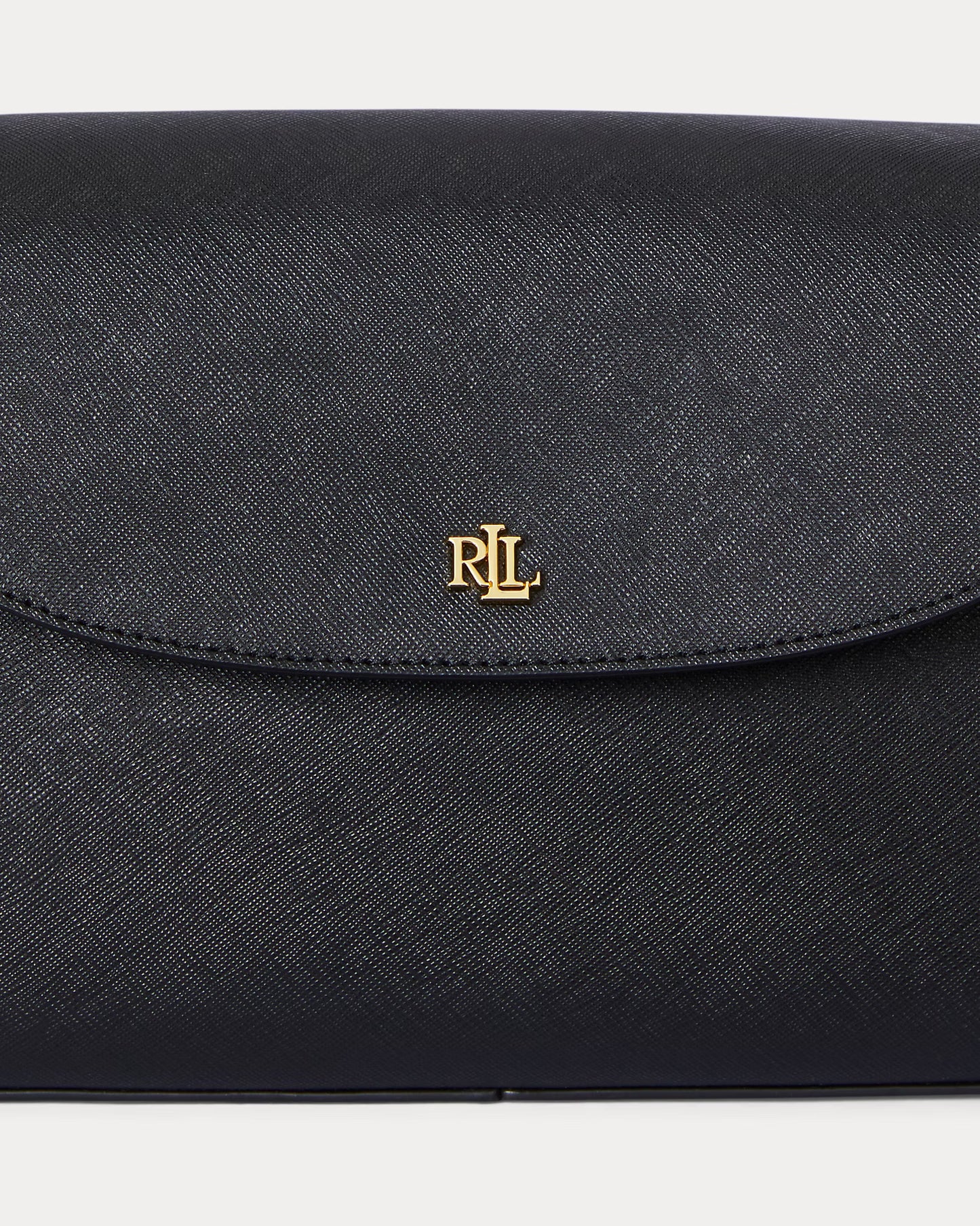 Borsa media nera a spalla in pelle