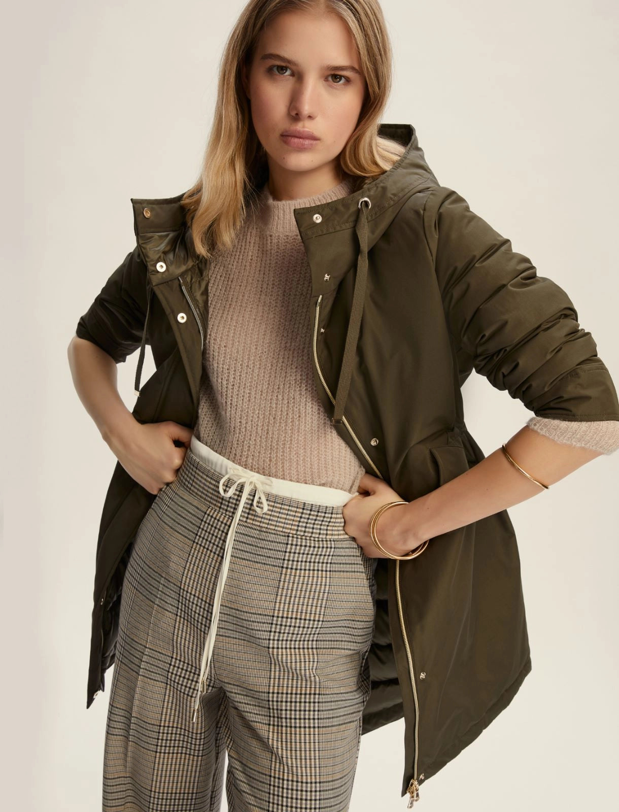 Piumino Parka impermeabile con cappuccio