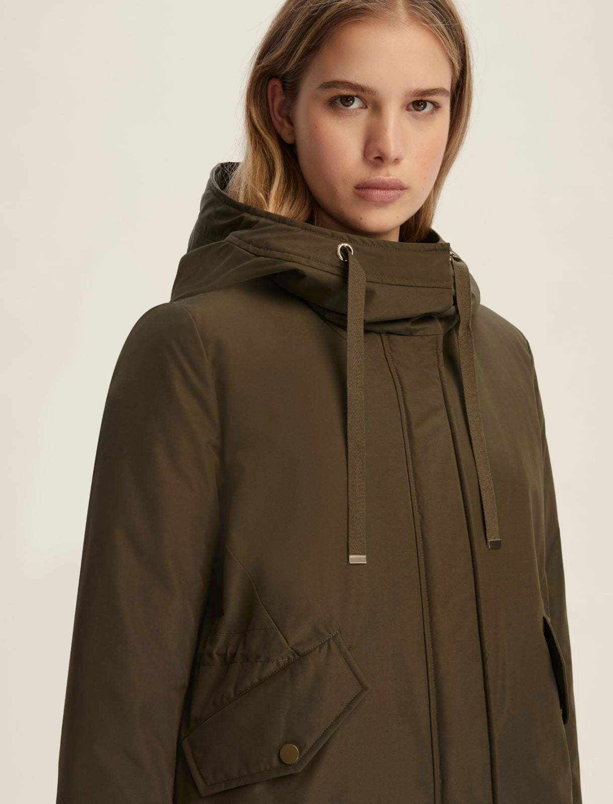 Piumino Parka impermeabile con cappuccio