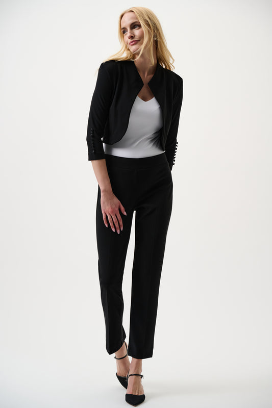 Pantalone in Jersey dal taglio dritto - Nero