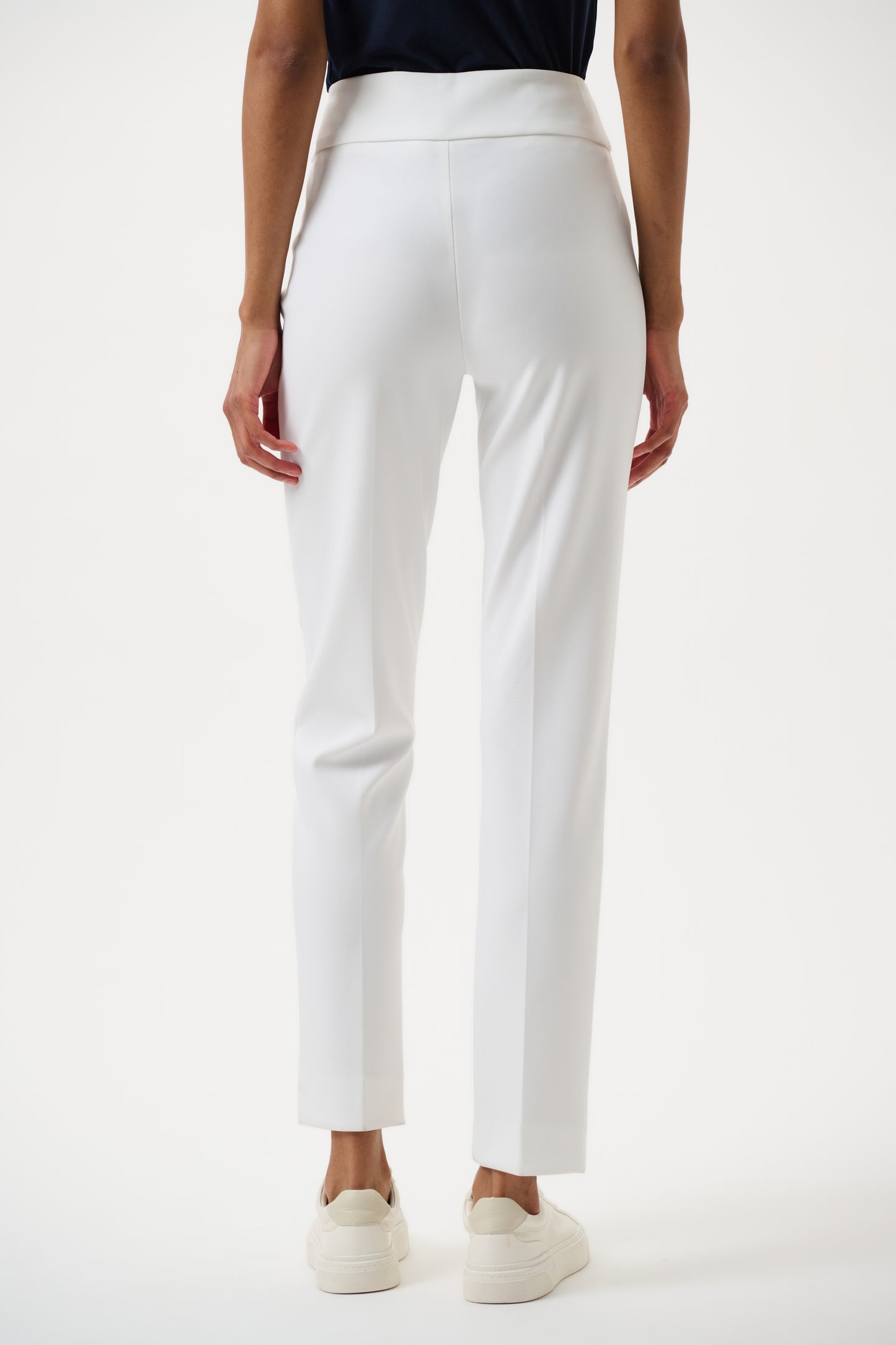 Pantaloni in jersey slim classico sartoriale - Bianco o Mastice