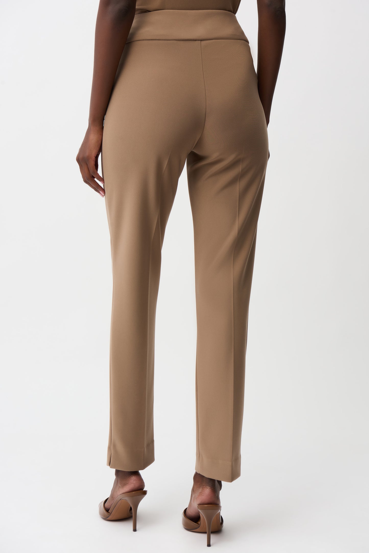 Classic slim tailored trousers - Camel