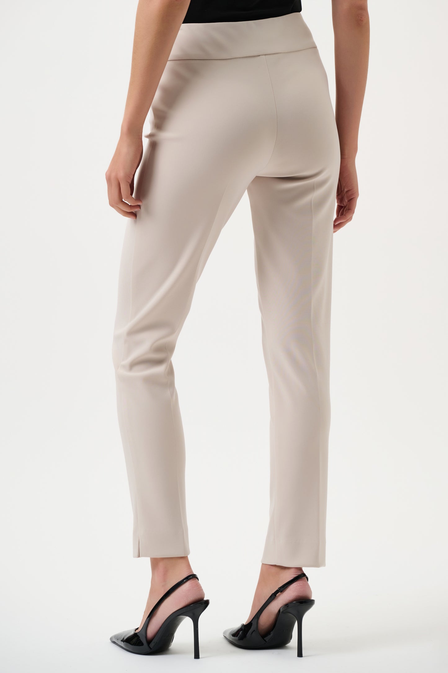 Pantaloni in jersey slim classico sartoriale - Bianco o Mastice