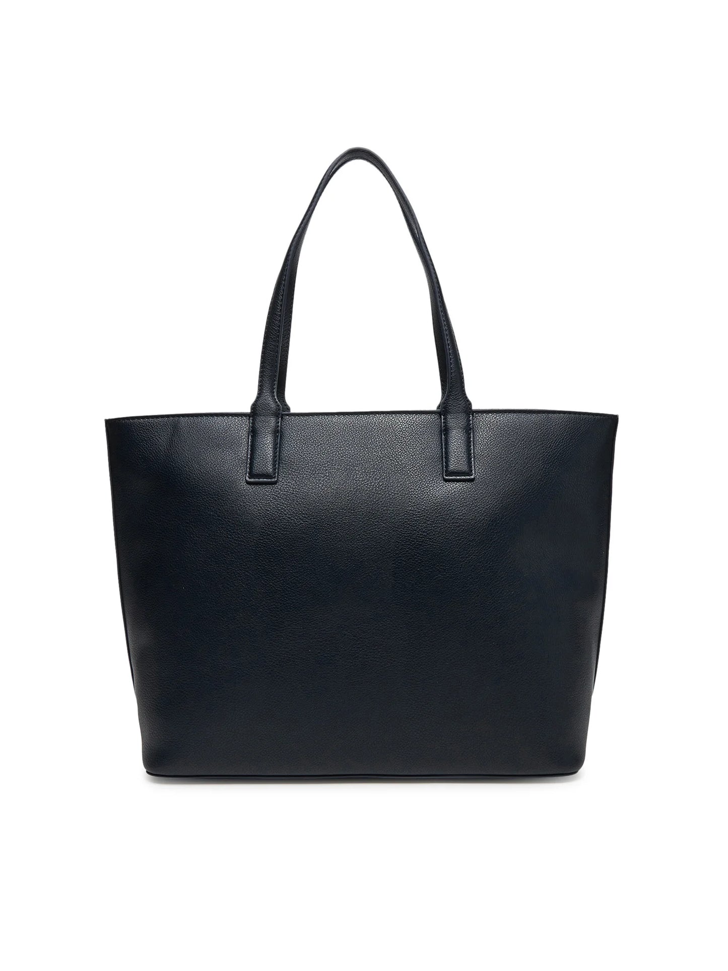 Borsa shopper o blu con zip