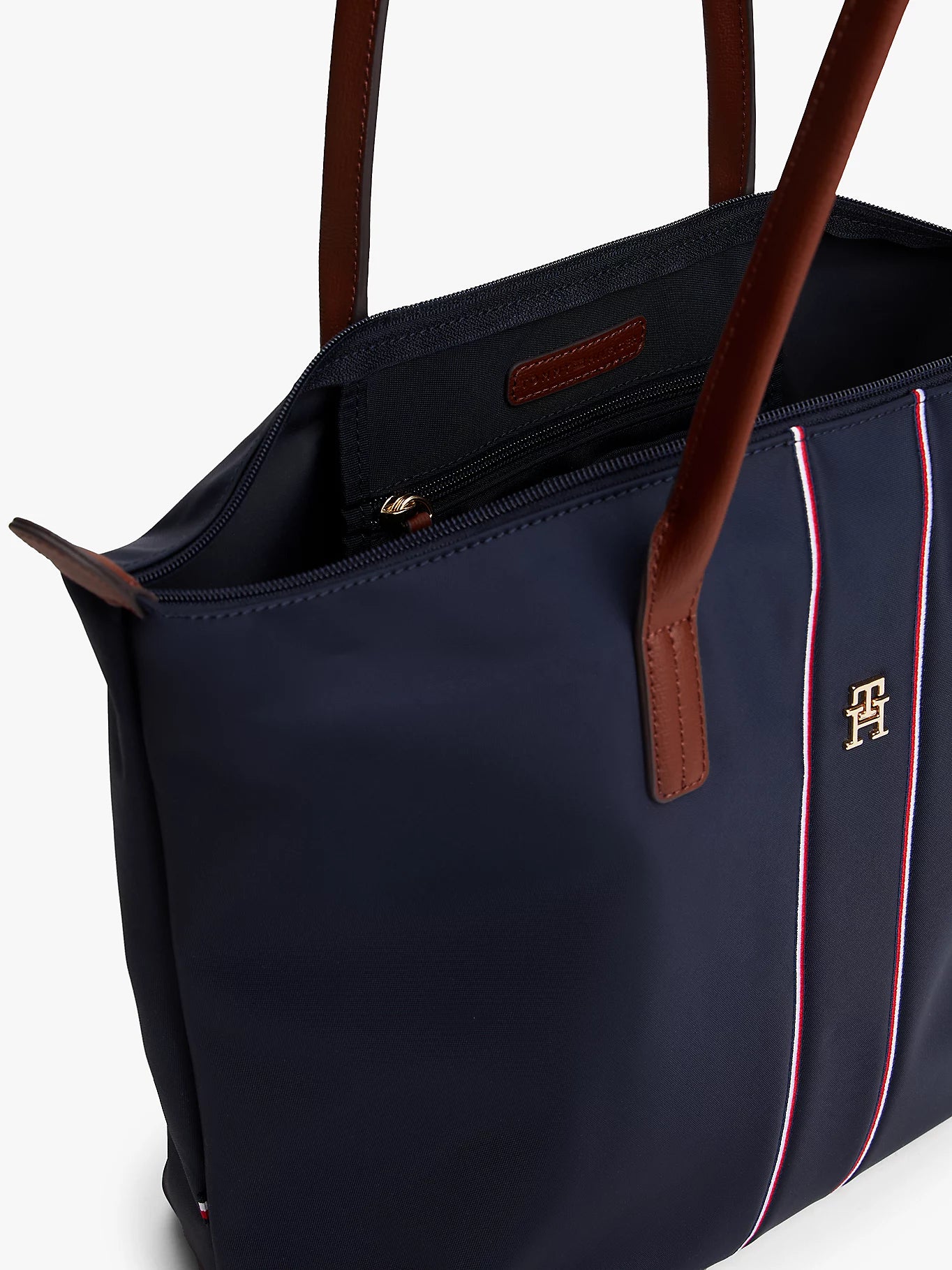 Borsa Shopper Tote Blu Corporate con monogramma TH
