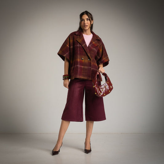 Giacca Foderata Doppiopetto in Tartan