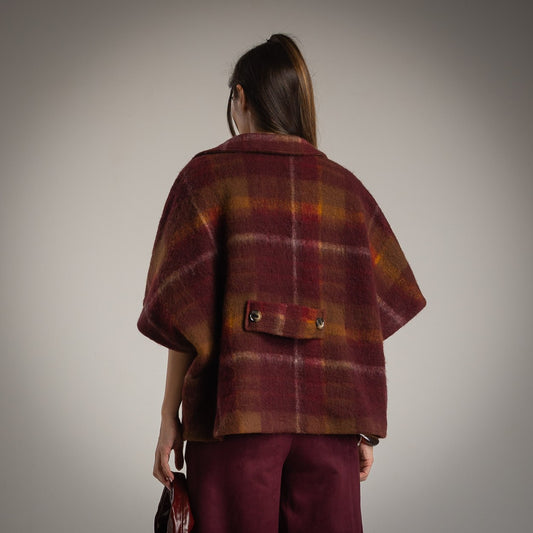 Giacca Foderata Doppiopetto in Tartan