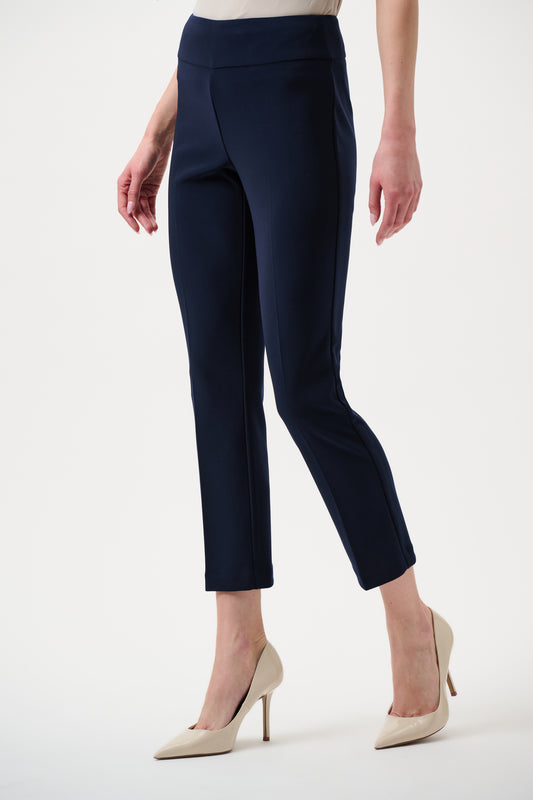 Pantalone Capri in Jersey Compatto Blu