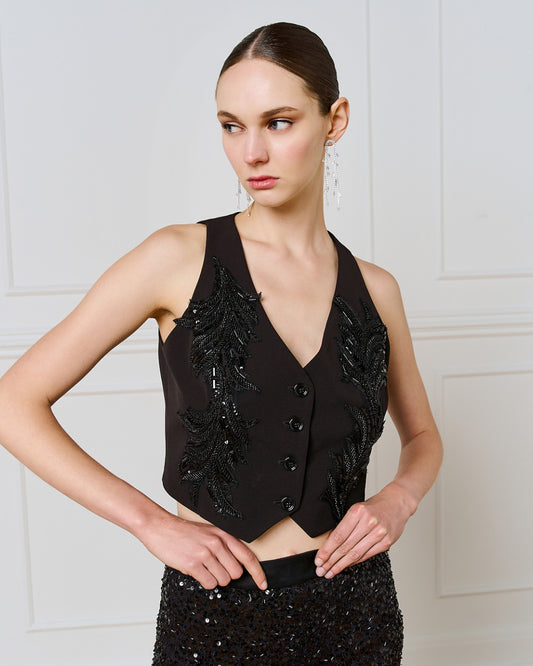 Gilet ricamato