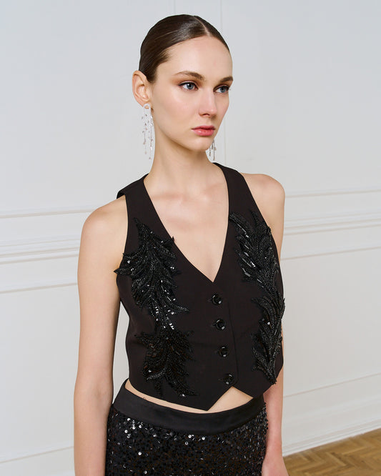 Gilet ricamato