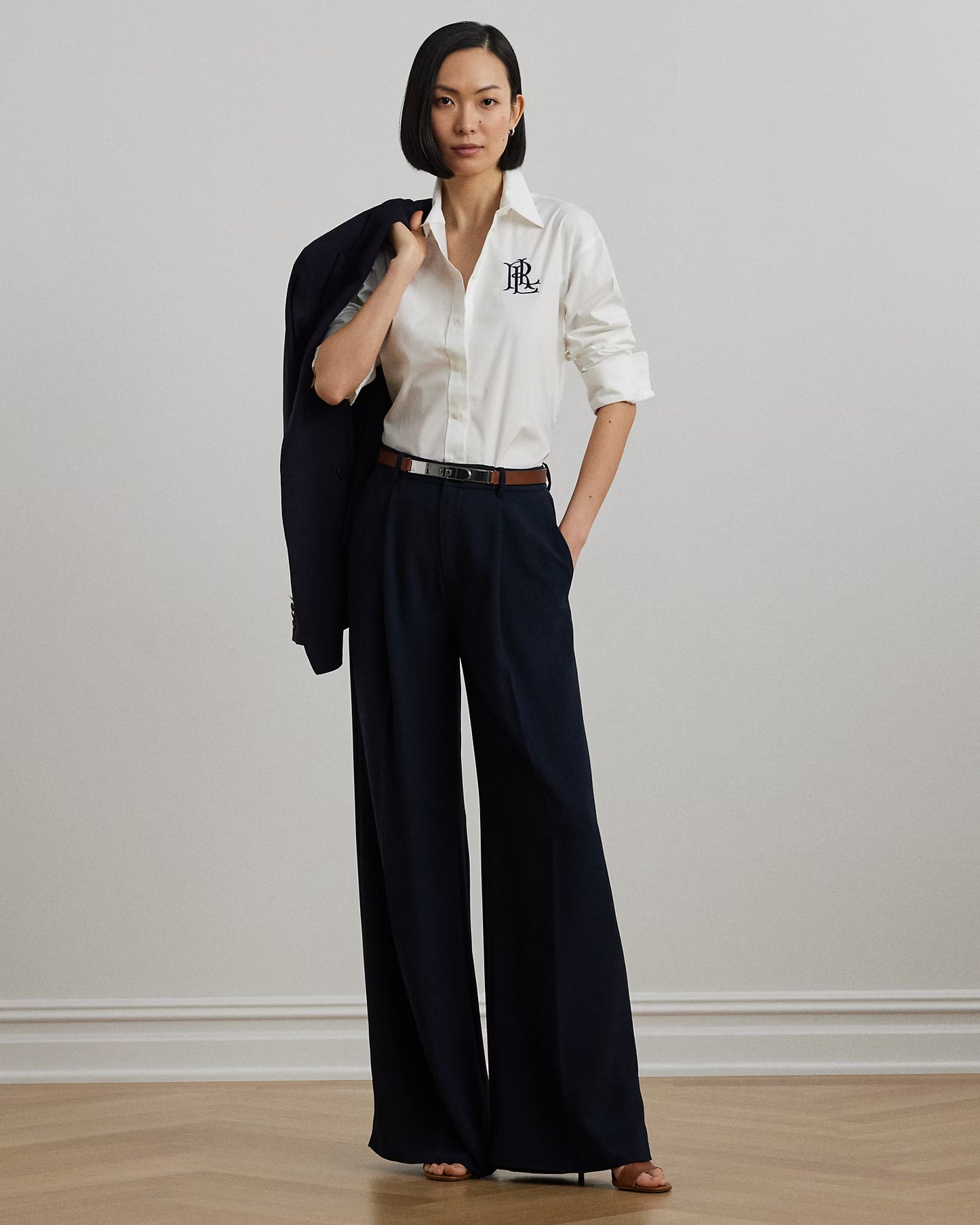 Camicia Bianca in cotone stretch dal taglio dritto