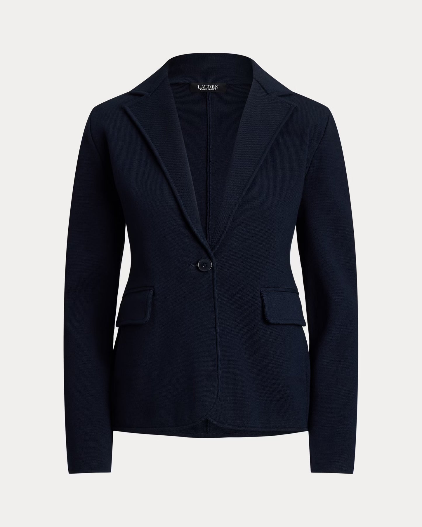 Giacca Blu in maglia in misto cotone