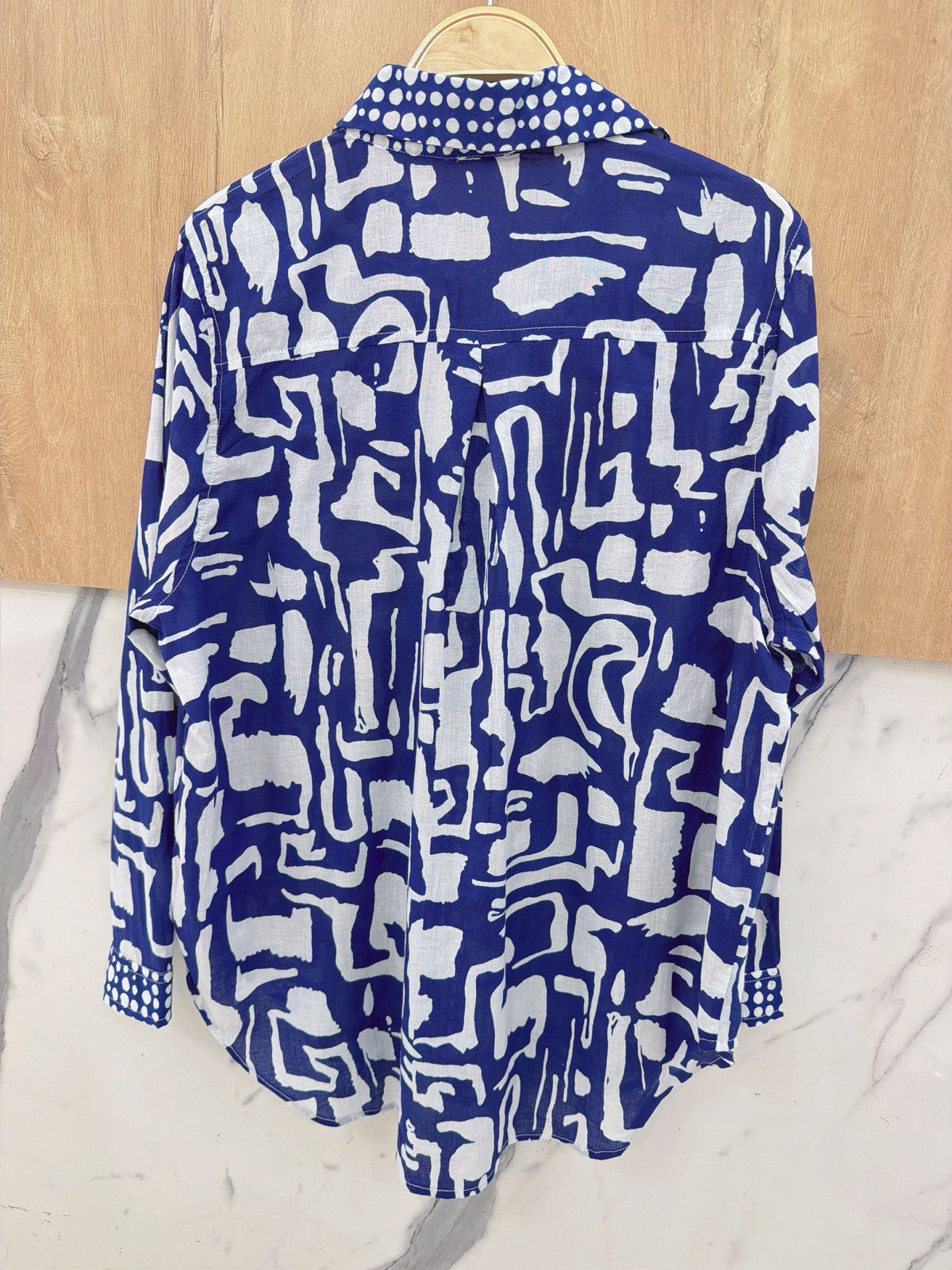 Camicia Stampata in Voile di Cotone