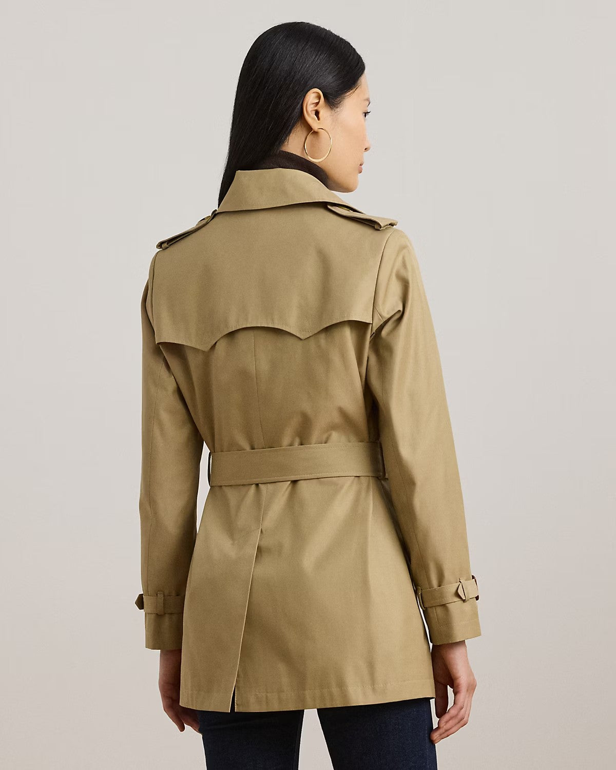 Trench beige doppio petto Lauren Ralph Lauren