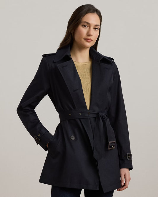 Trench blu doppio petto Lauren Ralph Lauren