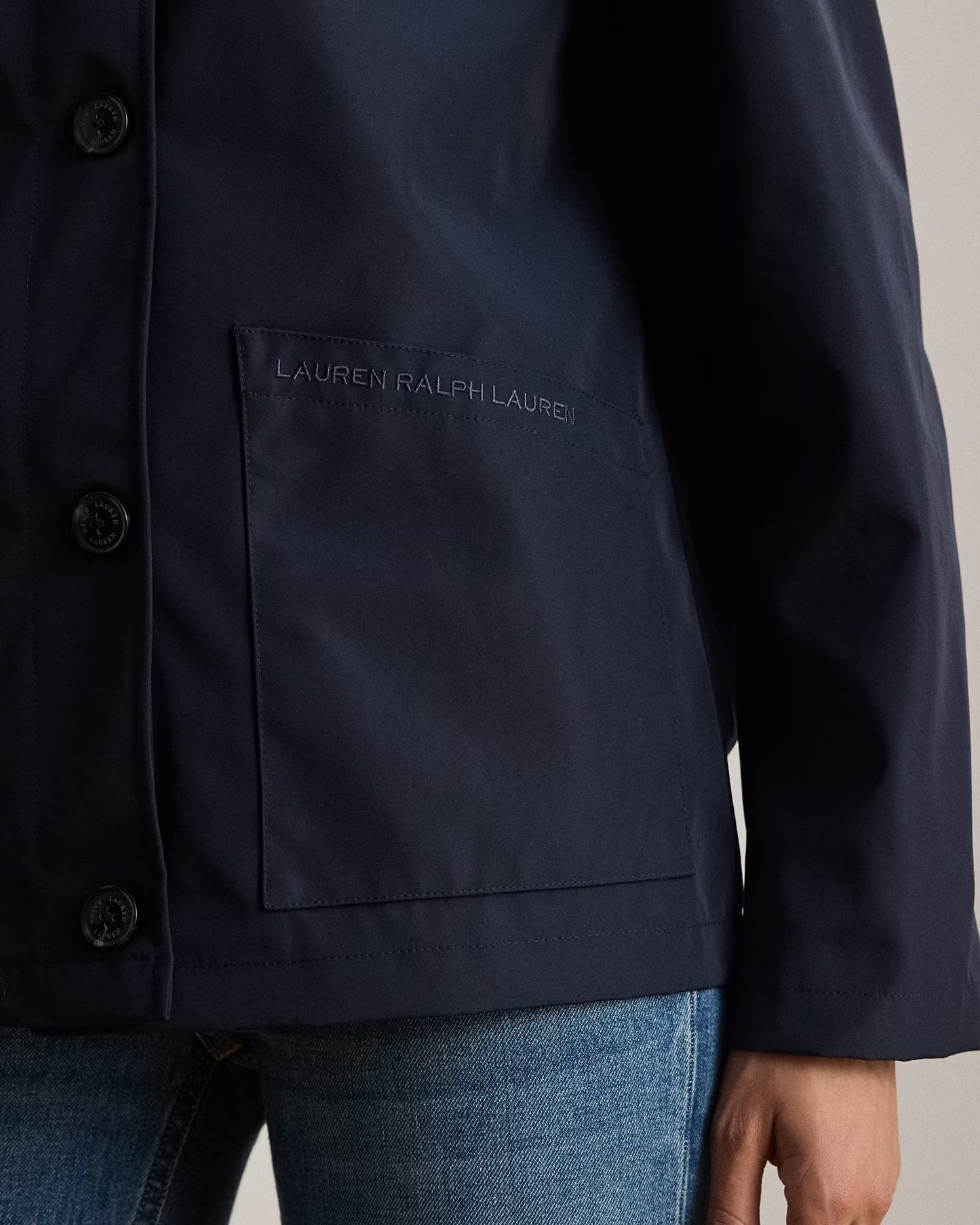 Giacca Impermeabile Corta - Cammello e Blu