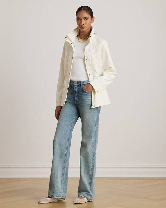 Giacca impermeabile con trapunto