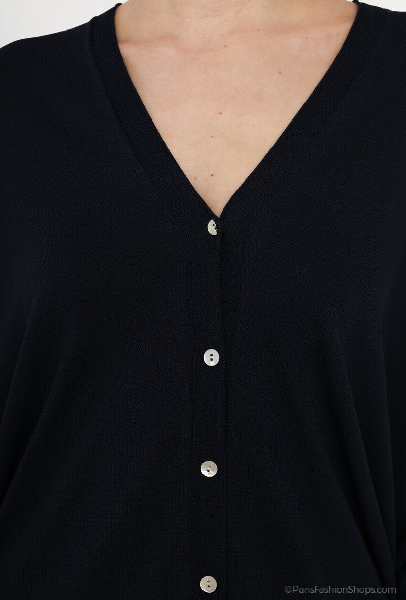 Cardigan Oversize in maglia fine senza cuciture - Cammello o Blu
