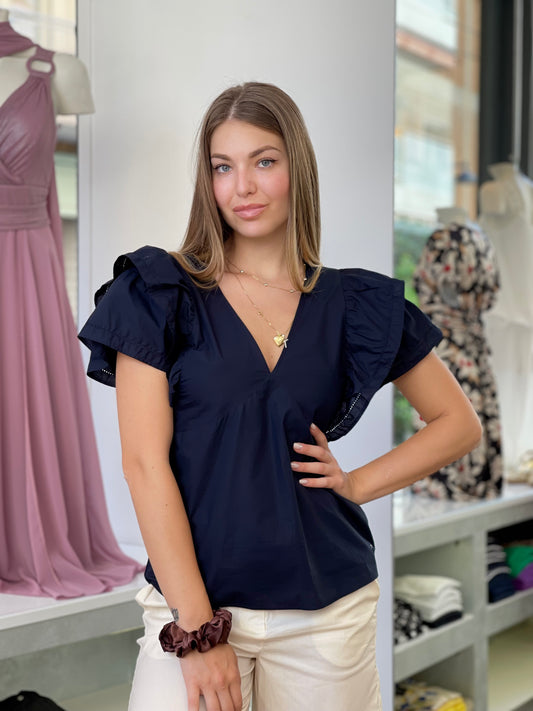 Camicia Blu Tommy Hilfiger in cotone