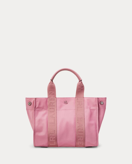 Borsa Tote Stevie piccola in nylon rosa