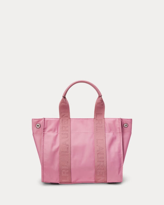 Borsa Tote Stevie piccola in nylon rosa