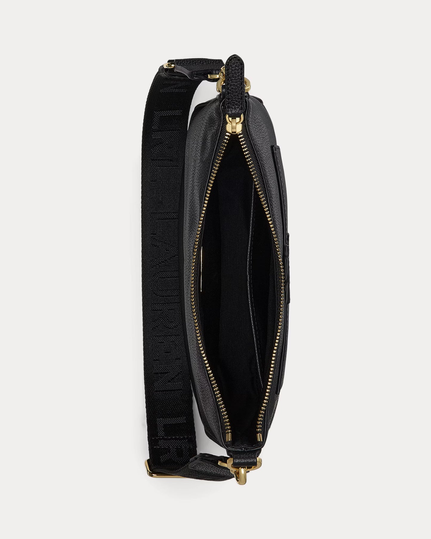 Borsa a tracolla in pelle martellata grande