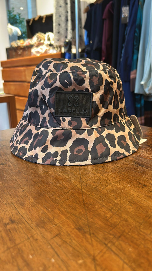 Cappellino a Cloche Animalier Impermeabile