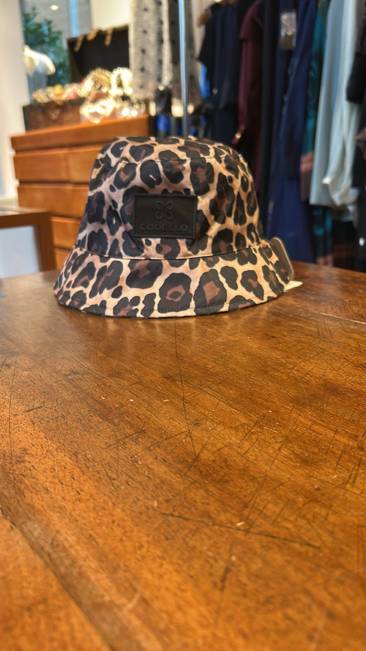 Cappellino a Cloche Animalier Impermeabile