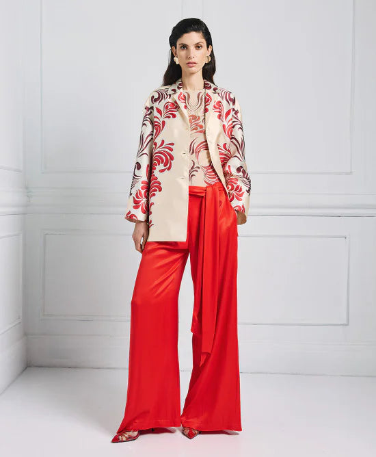 Giacca oversize stampata
