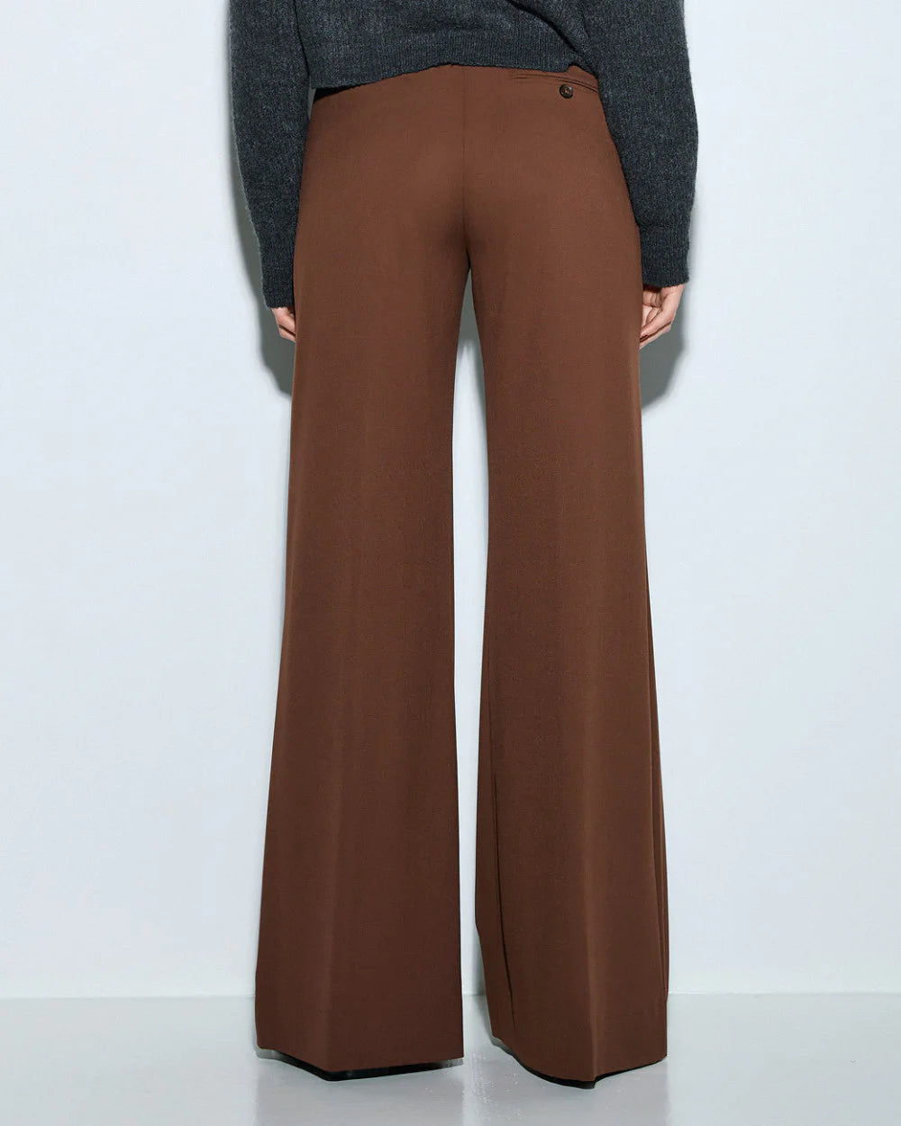 Pantaloni a gamba larga - Marrone e Ruggine