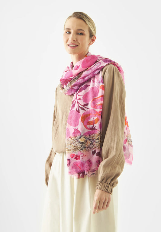 Sciarpa Pashmina con stampa Jungle