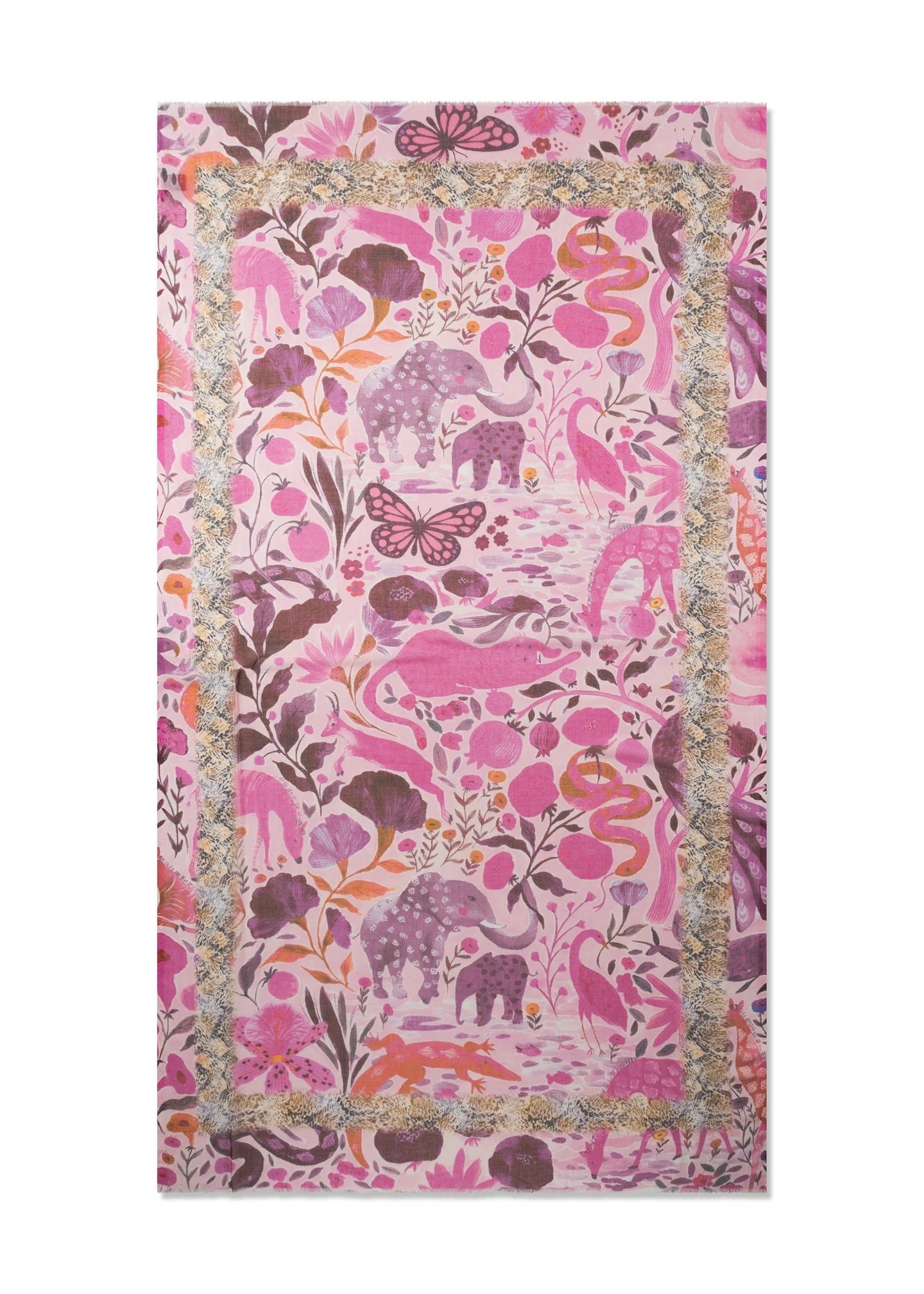 Sciarpa Pashmina con stampa Jungle