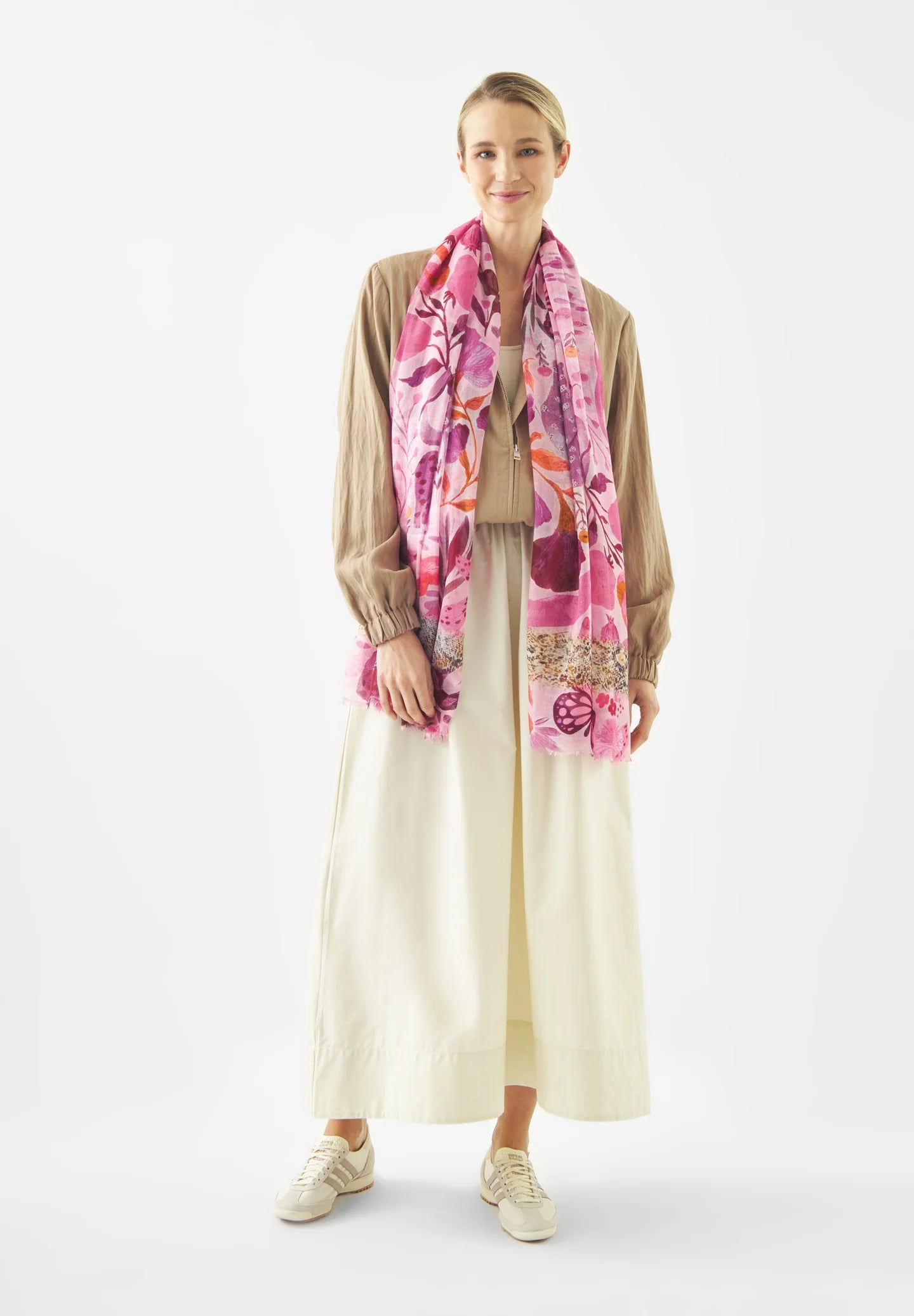 Sciarpa Pashmina con stampa Jungle