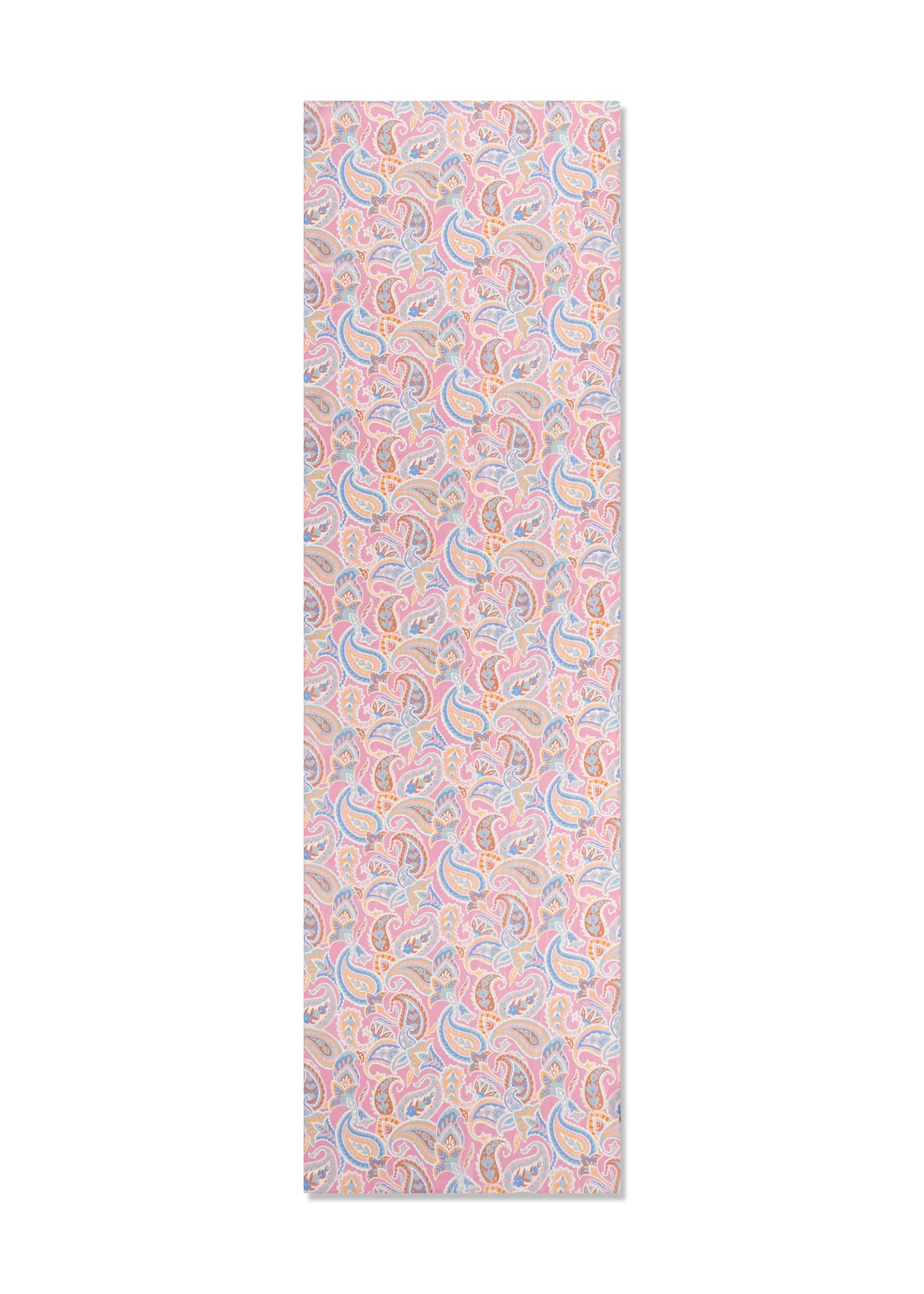 Paisley print silk scarf